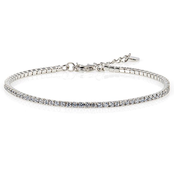 Bracelet Tennis CZ Damen Armband 925 Sterling Silber Rhodium